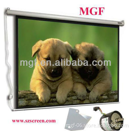 motorized roll down Projector Screen/ high-gain Electric Projection screen